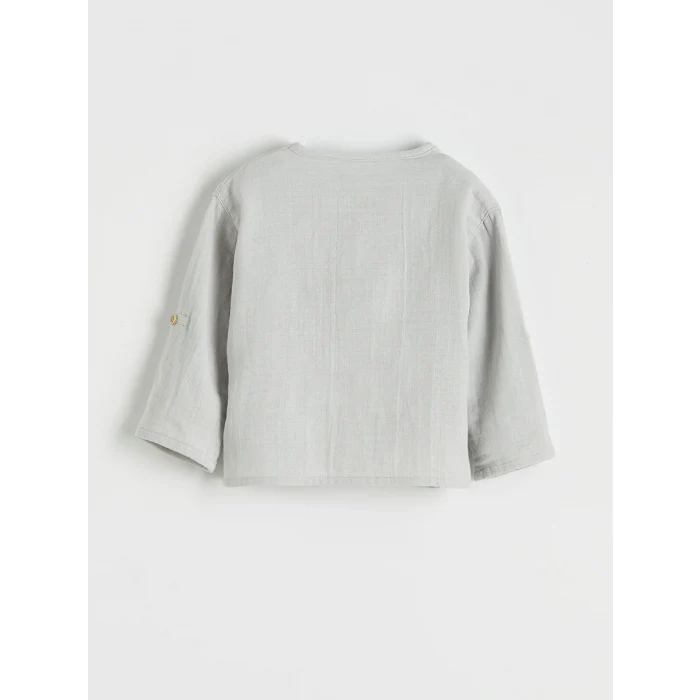 LCW baby Gri Erkek Bebek Tişört ve Pantolon Takımı