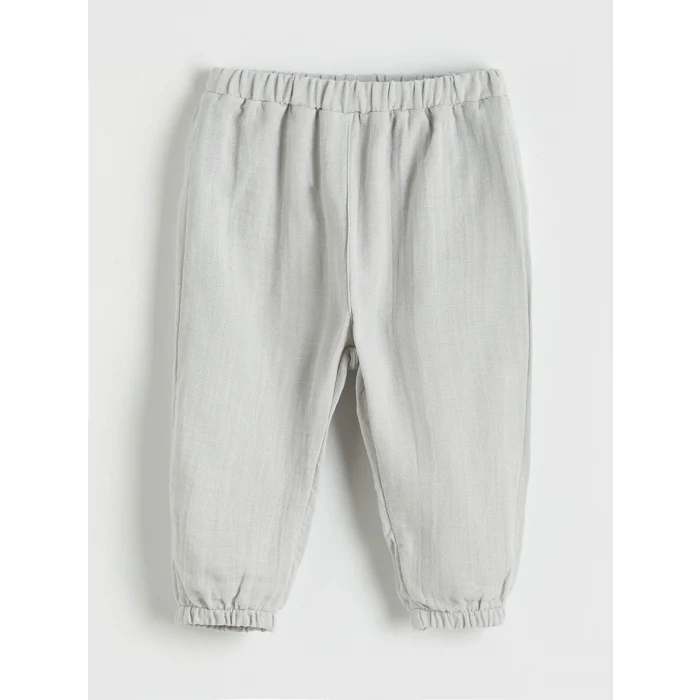 LCW baby Gri Erkek Bebek Tişört ve Pantolon Takımı