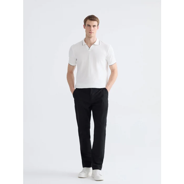 LCWAIKIKI Classic Ekru Polo Yaka Erkek Tişört