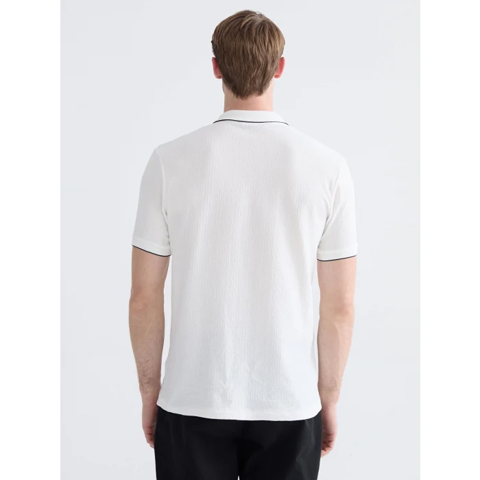 LCWAIKIKI Classic Ekru Polo Yaka Erkek Tişört