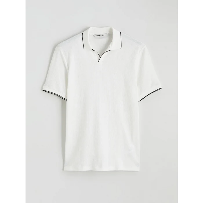 LCWAIKIKI Classic Ekru Polo Yaka Erkek Tişört