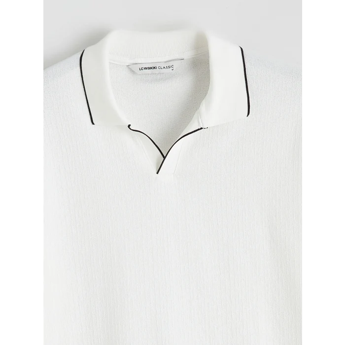 LCWAIKIKI Classic Ekru Polo Yaka Erkek Tişört