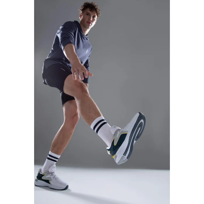 Defacto Y2599AZKR1 Çok Renkli Erkek Rahat Lastikli 3lü Pamuklu Uzun Çorap