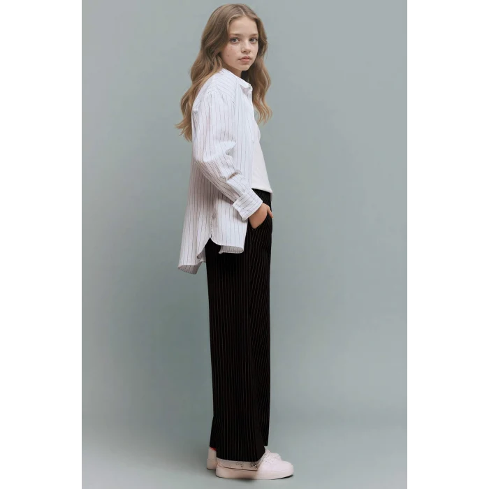 Defacto G6350A8BK34 Siyah Wide Leg Pantolon Kız Çocuk