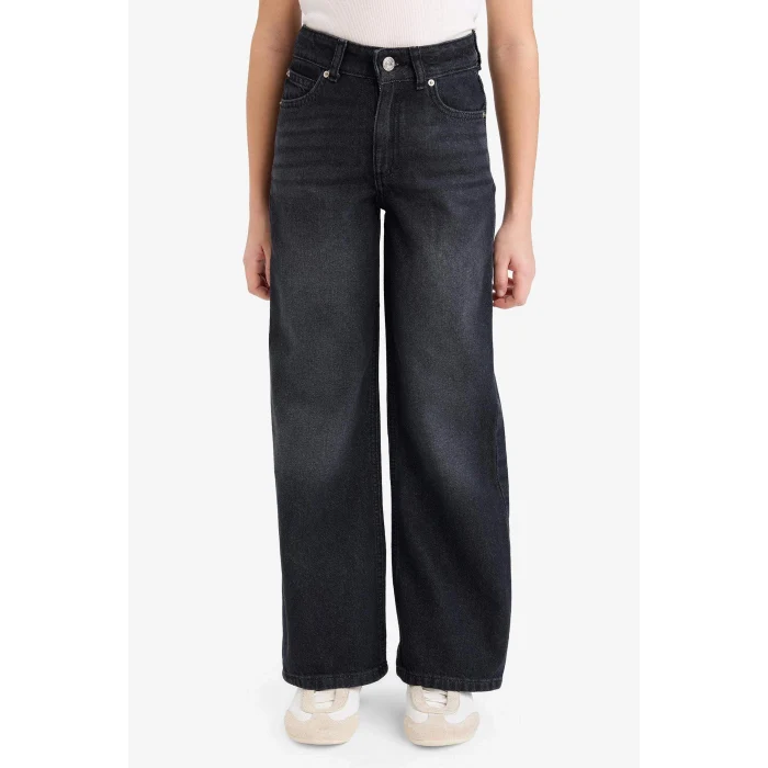 Defacto G4647A8NM36 DENIM 90s Wıde Leg Geniş Paça Jean Pantolon Kız Çocuk