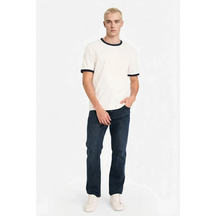 Defacto F8158AXER105 Ekru REGULAR FIT %100 Pamuk Tişört