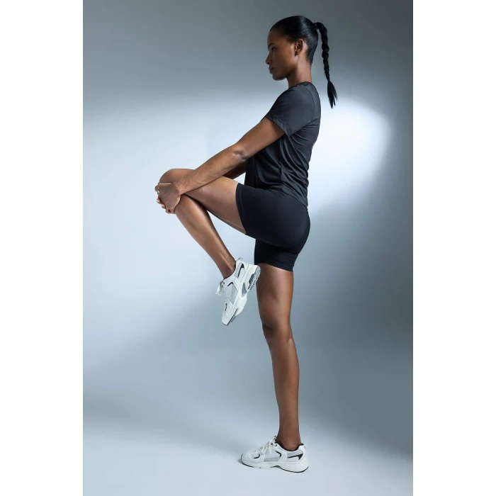 Defacto B9543AXBK81 Siyah Biker Beli Saran Sporcu Tayt