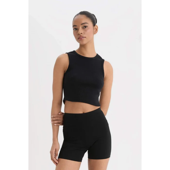 Defacto B9543AXBK81 Siyah Biker Beli Saran Sporcu Tayt
