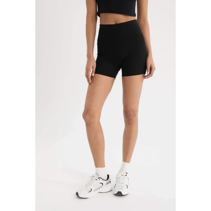 Defacto B9543AXBK81 Siyah Biker Beli Saran Sporcu Tayt
