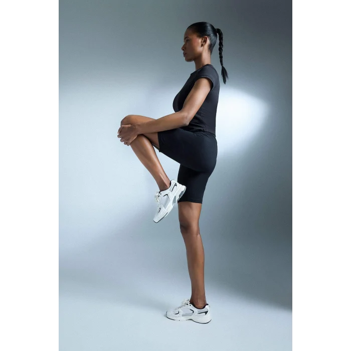 Defacto B9544AXBK81 Siyah Biker Beli Saran Sporcu Tayt