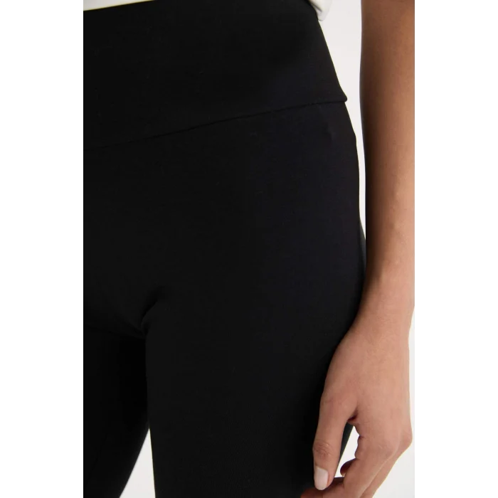 Defacto B9544AXBK81 Siyah Biker Beli Saran Sporcu Tayt