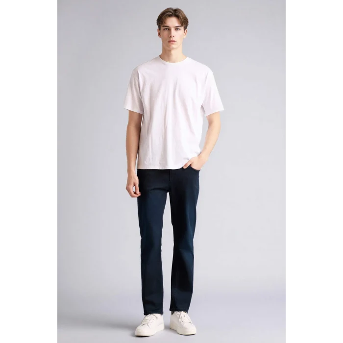 Defacto G8821AXNM83 İndigo Sergio Regular Fıt Normal Bel Boru Paça Pantolon
