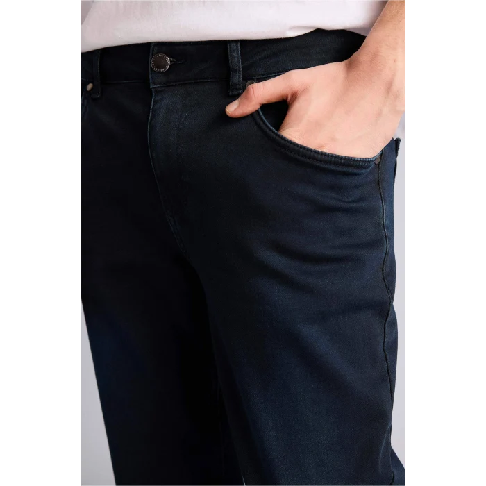 Defacto G8821AXNM83 İndigo Sergio Regular Fıt Normal Bel Boru Paça Pantolon