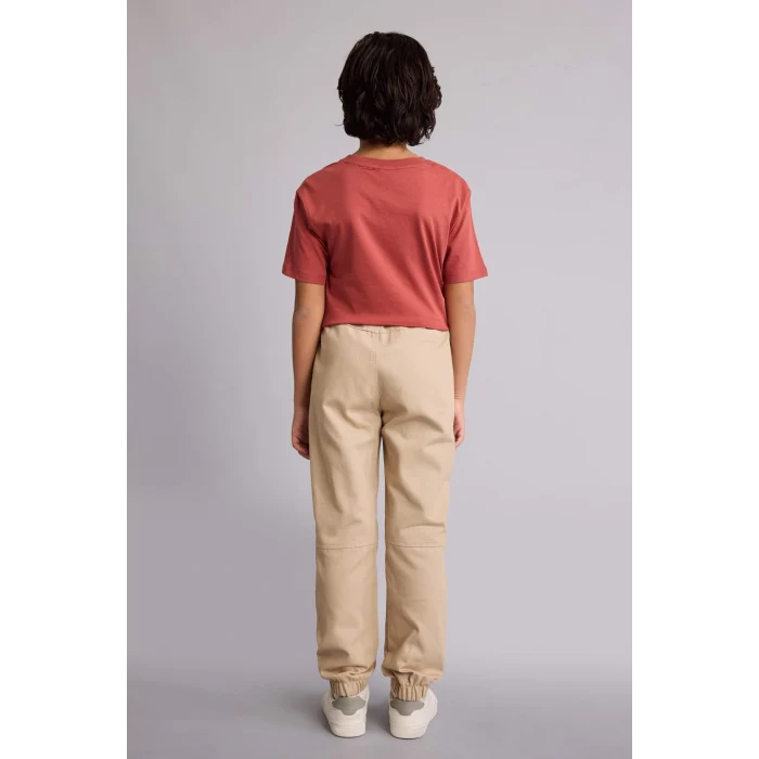 Defacto B6713A8BG732 Bej Jogger Fıt Jogger Paça Gabardin Pantolon Erkek Çocuk