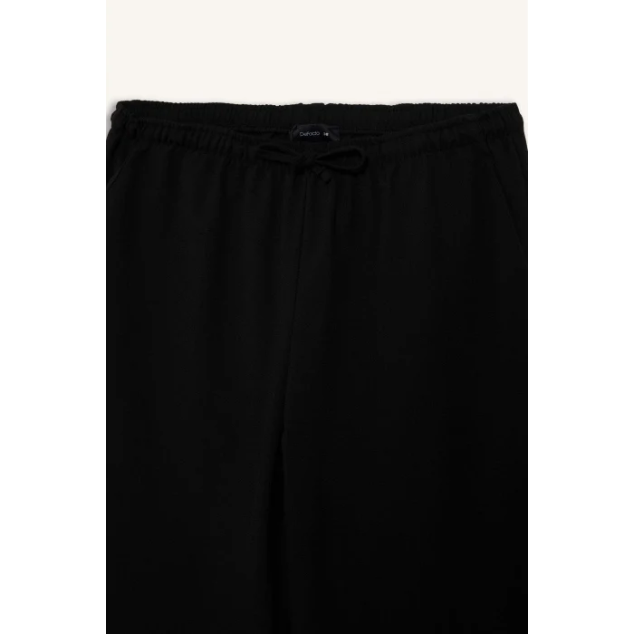Defacto C1428AXBK81 Siyah Wide Leg Kumaş Palazzo Pantolon