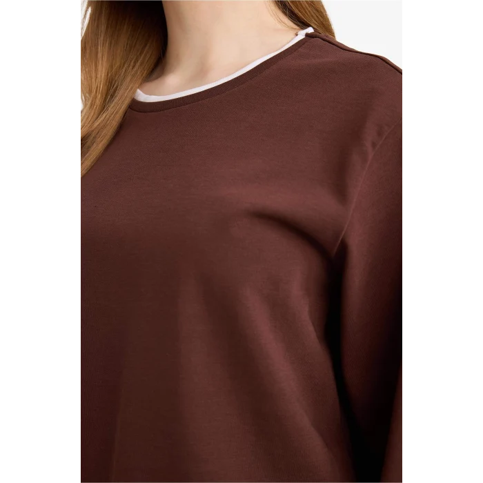 Defacto G8576AXBN341 Kahve Loose Fıt Tunik