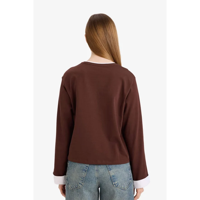 Defacto G8576AXBN341 Kahve Loose Fıt Tunik