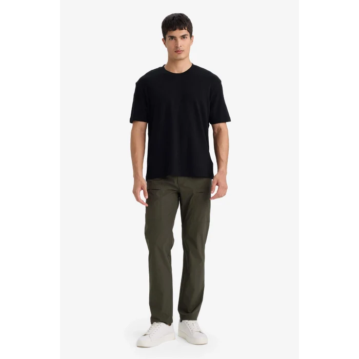 Defacto E7961AXBK81 Siyah %100 Pamuk Basic Tişört