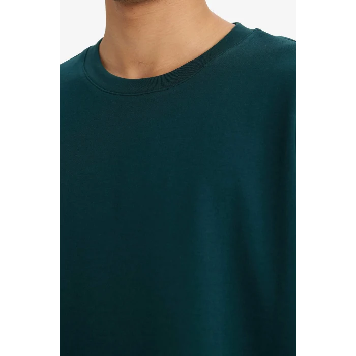 Defacto X3926AZGN465 Yeşil Nefes Alabilen Oversize Tişört