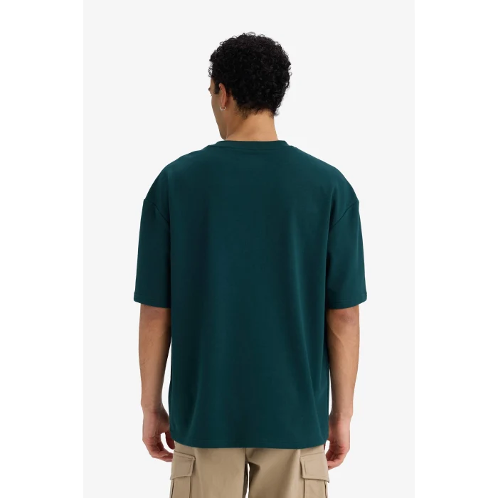 Defacto X3926AZGN465 Yeşil Nefes Alabilen Oversize Tişört