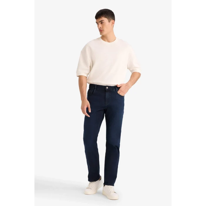 Defacto W7086AZNM83 İndigo Sergio Regular Fıt Jean Pantolon