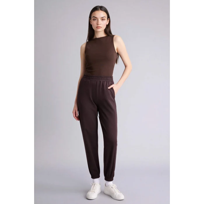 Defacto H0284AXBN340 Kahve Basıc Jogger Eşofman Altı
