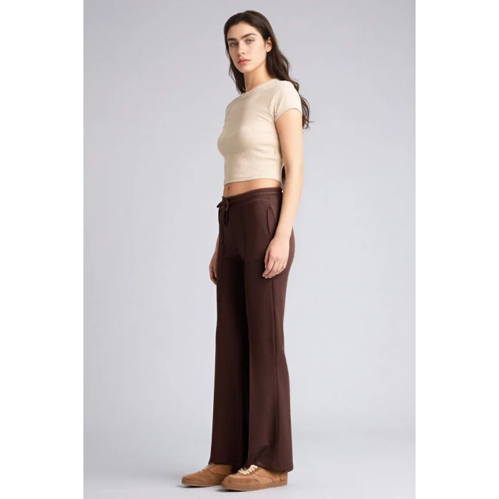 Defacto G9445AXBN192 Kahve Flare Fıt Modal Pantolon