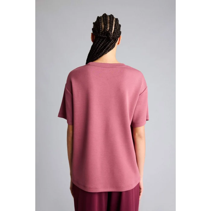 Defacto D7127AXBR252 Bordo Oversıze Bisiklet Yaka Sporcu Modal Kısa Kollu Tişört