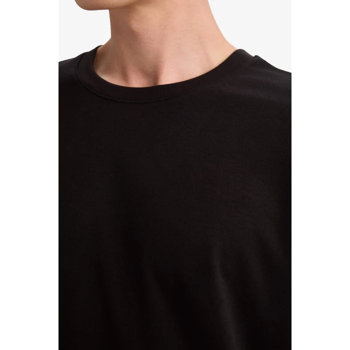 Defacto F9561AXBK81 Siyah Premium Boxy Fit Tişört