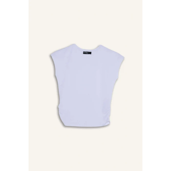 Defacto F5187AXWT32 Beyaz Fıtted Modal Tişört