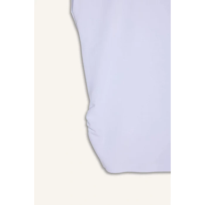 Defacto F5187AXWT32 Beyaz Fıtted Modal Tişört