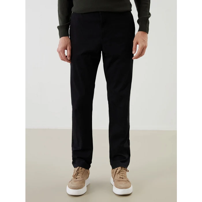 LCWAIKIKI Classic Siyah Dar Kalıp Erkek Chino Pantolon