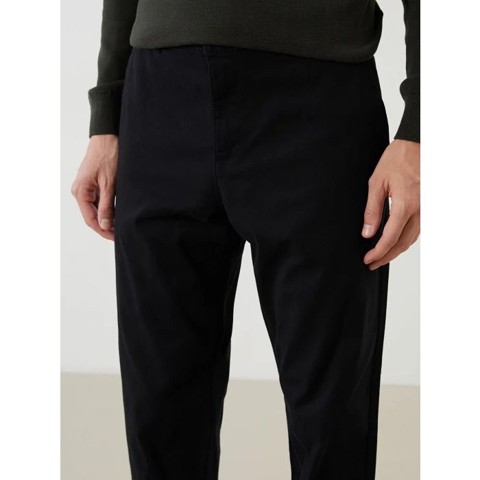 LCWAIKIKI Classic Siyah Dar Kalıp Erkek Chino Pantolon