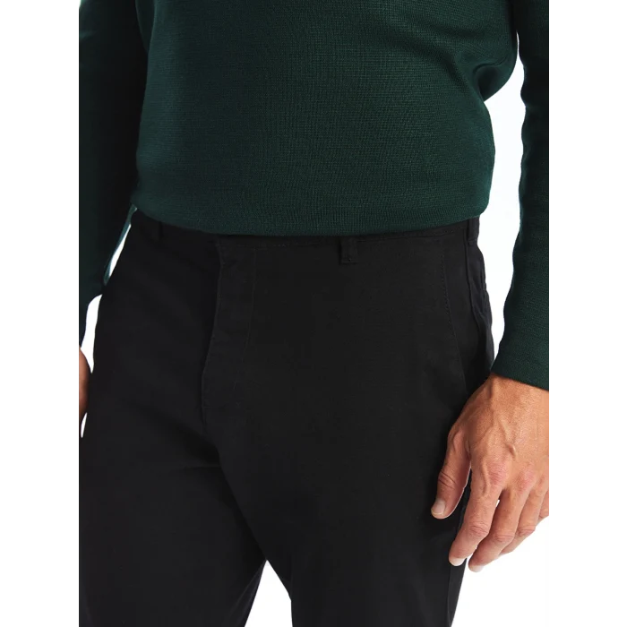 LCWAIKIKI Classic Siyah Dar Kalıp Erkek Chino Pantolon