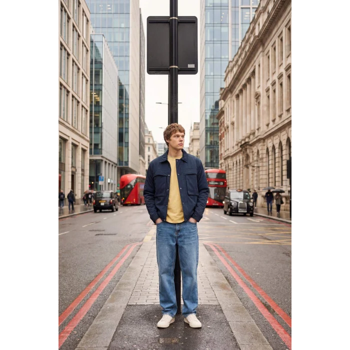 Defacto E8422AXNM28 Mavi Baggy Fit Jean Pantolon