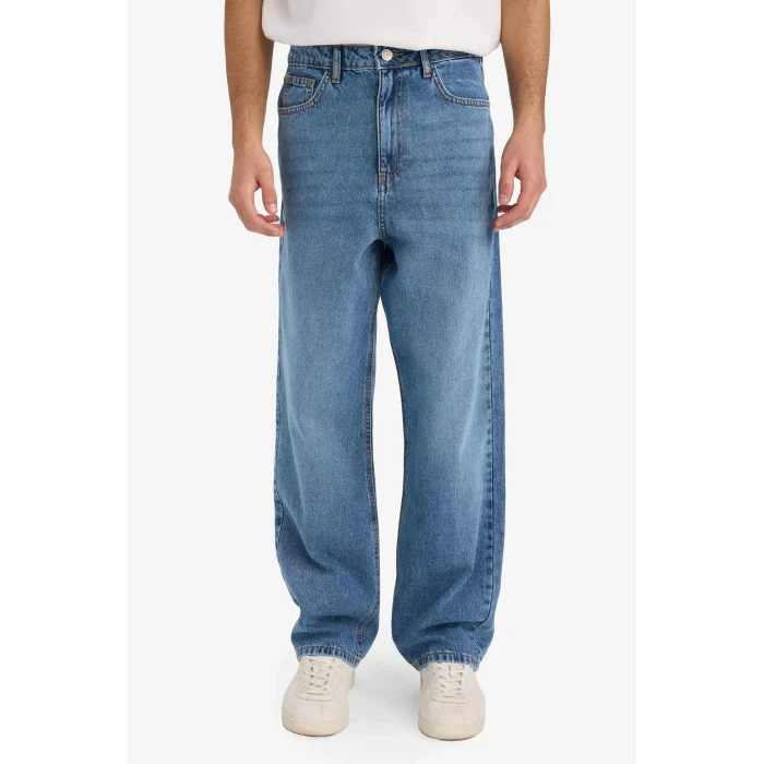 Defacto E8422AXNM28 Mavi Baggy Fit Jean Pantolon