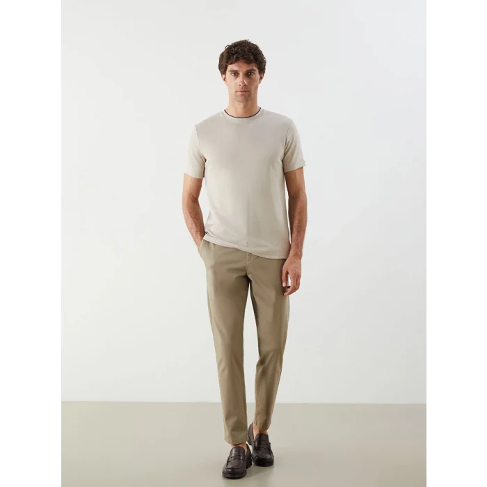 LCWAIKIKI Classic Bej Dar Kalıp Erkek Chino Pantolon