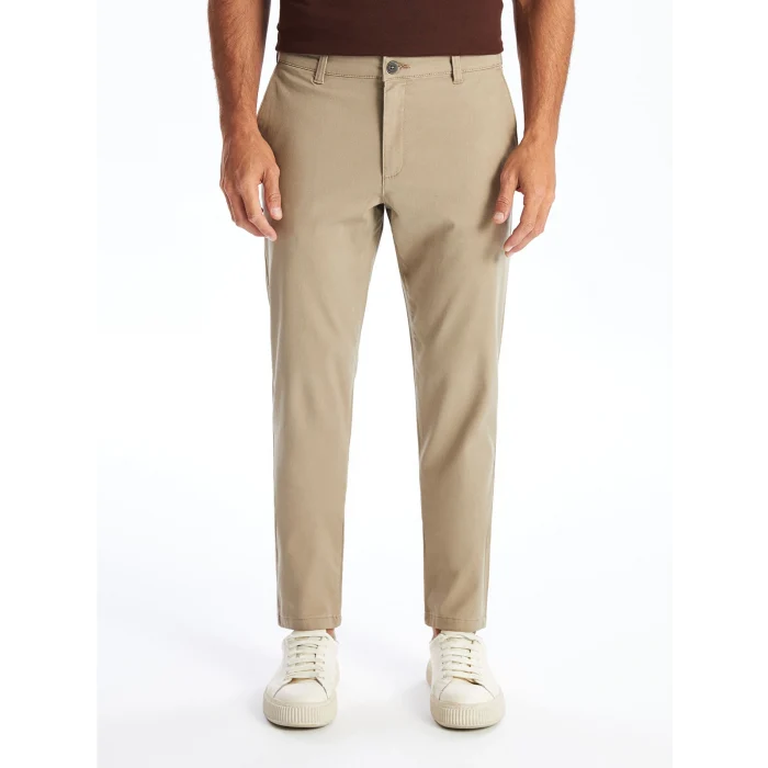 LCWAIKIKI Classic Bej Dar Kalıp Erkek Chino Pantolon