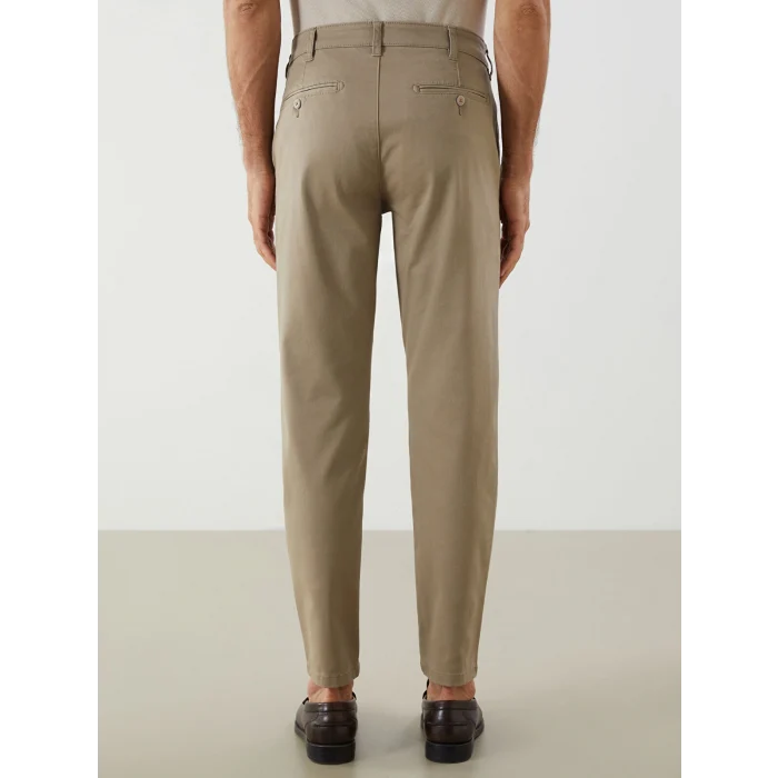 LCWAIKIKI Classic Bej Dar Kalıp Erkek Chino Pantolon