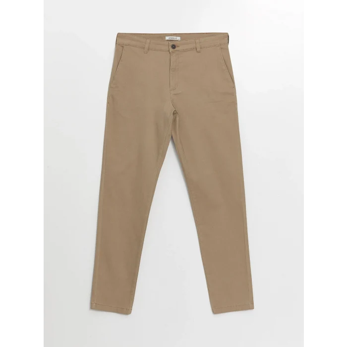 LCWAIKIKI Classic Bej Dar Kalıp Erkek Chino Pantolon