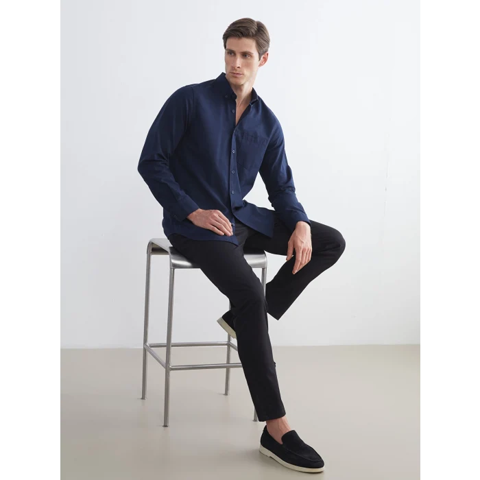 LCWAIKIKI Classic Siyah Dar Kalıp Erkek Chino Pantolon