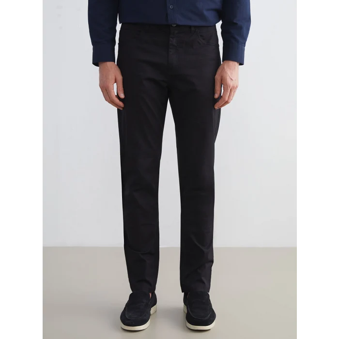LCWAIKIKI Classic Siyah Dar Kalıp Erkek Chino Pantolon