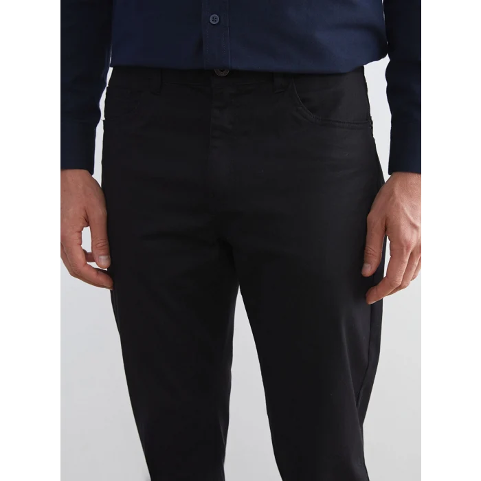 LCWAIKIKI Classic Siyah Dar Kalıp Erkek Chino Pantolon
