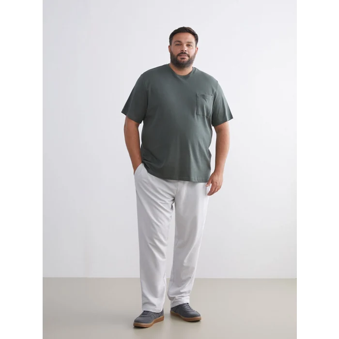 XSIDE Haki Bisiklet Yaka Erkek Tişört