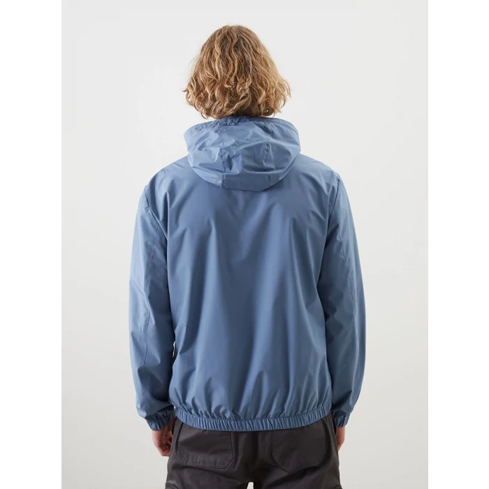 XSIDE Mavi Standart Kalıp Kapüşonlu Erkek Yağmurluk