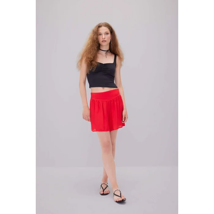 Defacto D4042AXBK81 Siyah Fıtted Kalp Yaka Atlet