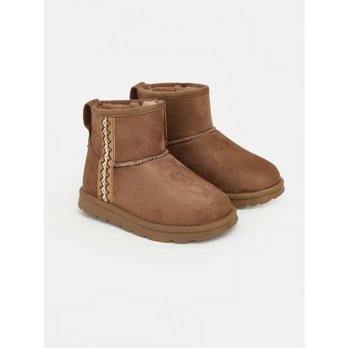 LCW STEPS Bej Kız Çocuk Süet Bot