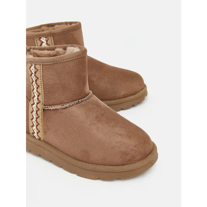 LCW STEPS Bej Kız Çocuk Süet Bot