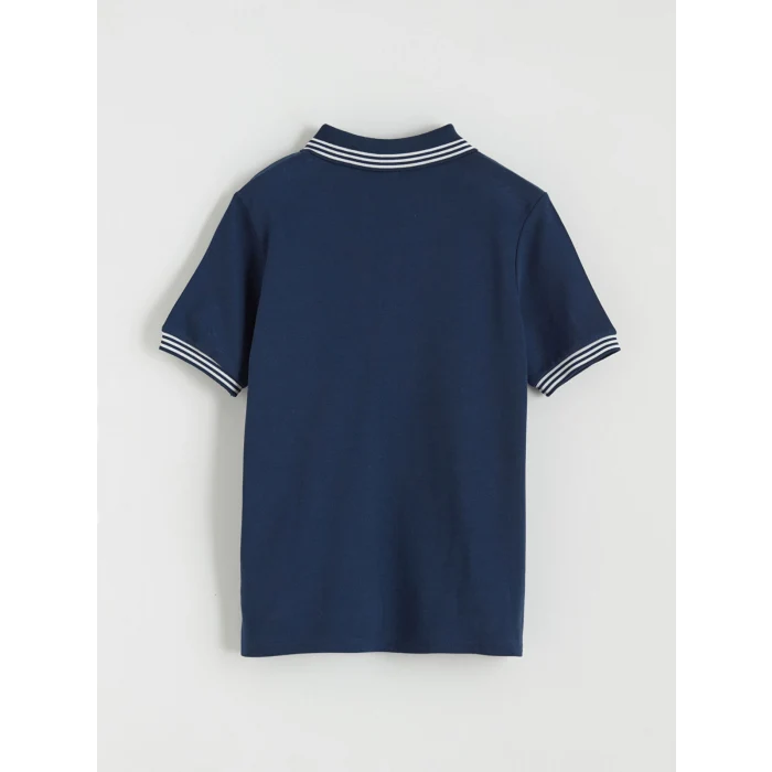 LCW Kids Lacivert Polo Yaka Erkek Çocuk Tişört