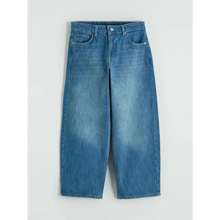 LCW Jeans İndigo Barrel Fit Kadın Jean Pantolon